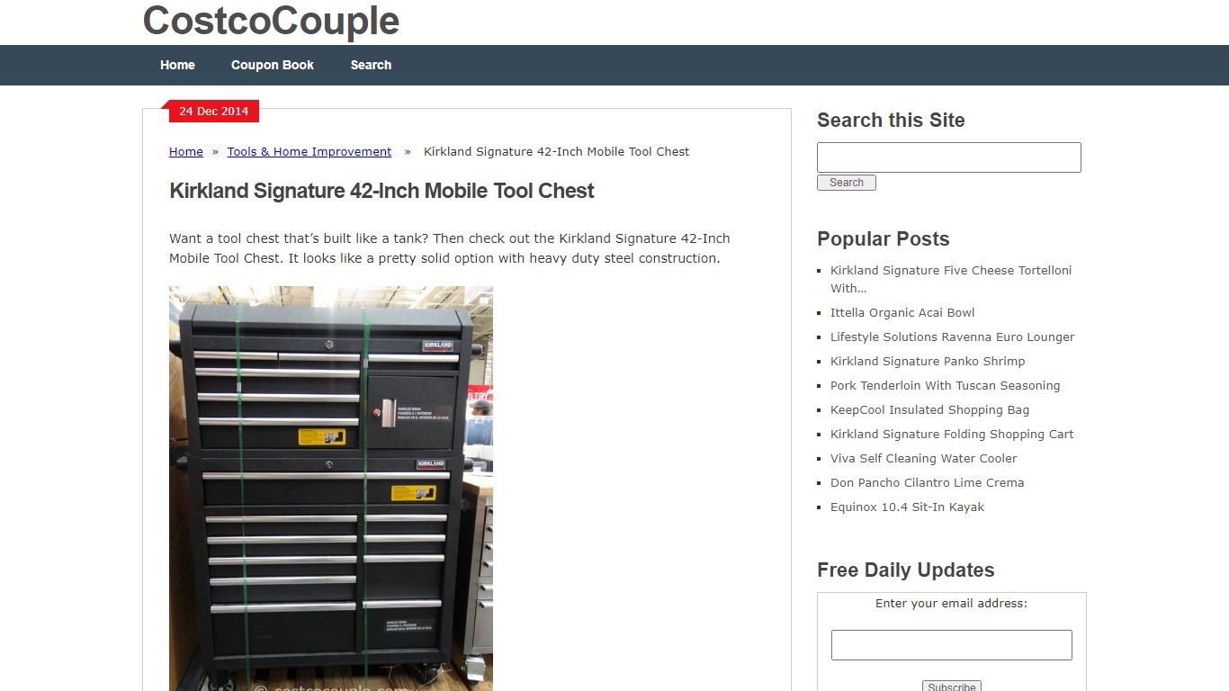 Kirkland Signature 42-Inch Mobile Tool Chest - CostcoCouple